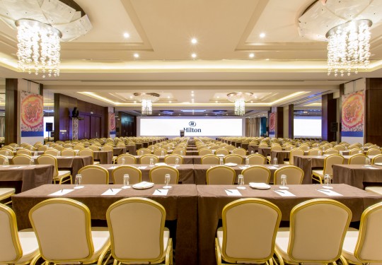 fotografia de interiores en panama - Conference hall, Hilton Hotel, Panama city