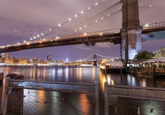 fotografia de arquitectura of new york city - Brooklyn bridge, NYC
